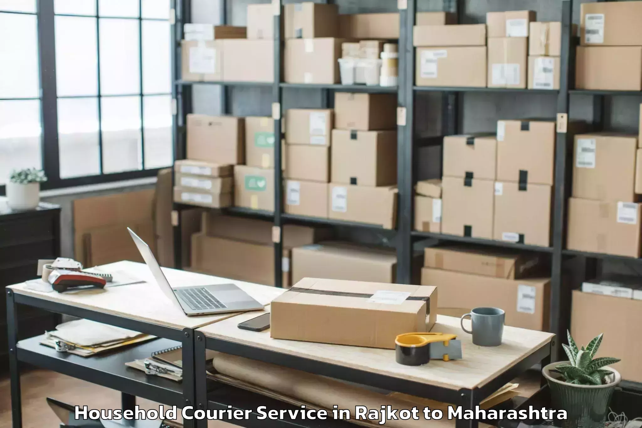 Easy Rajkot to Ansing Household Courier Booking